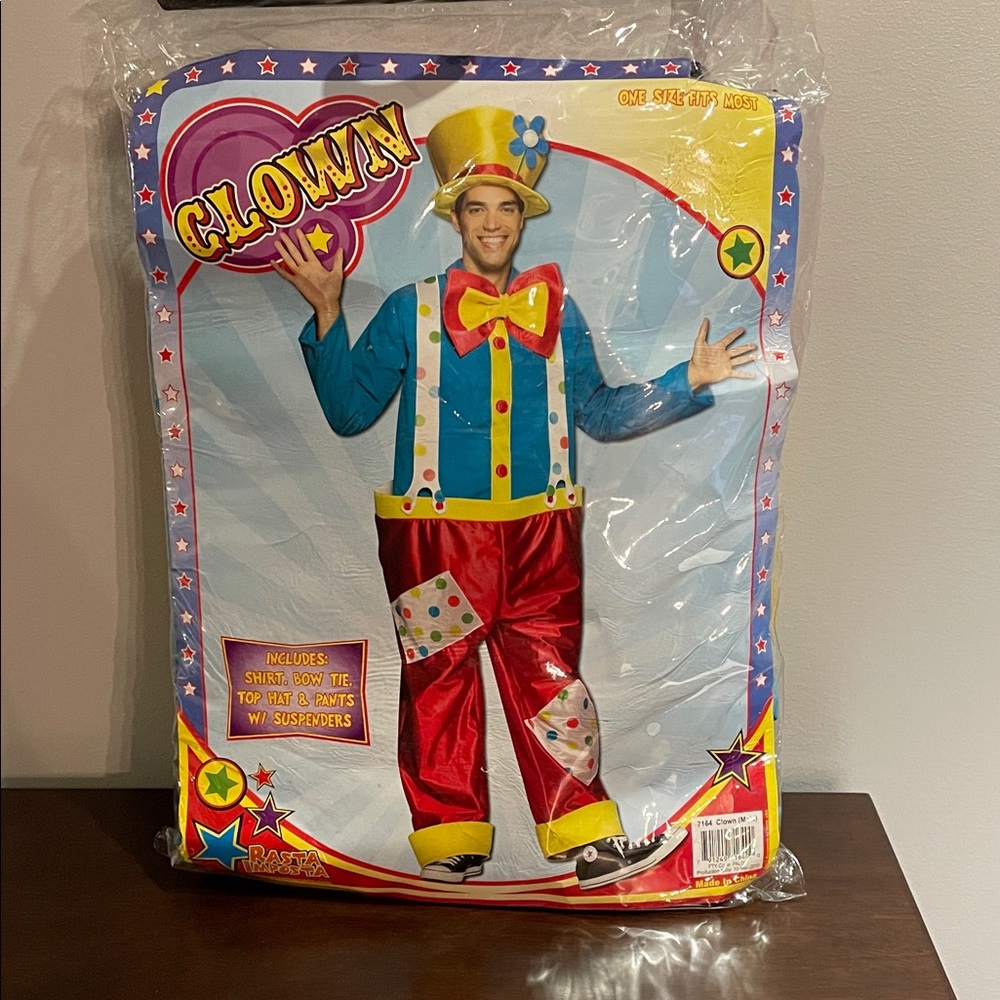 Men’s size Clown Halloween Costume